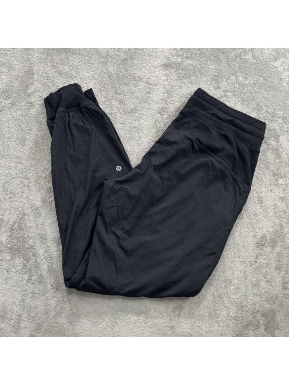 Lululemon Dance Studio Mid Rise Joggers Womens 8 Black Athleisure Drawstring